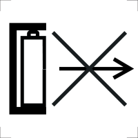 IEC 60417 - 6033, Do not remove battery