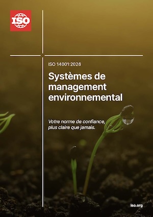 Page de couverture: ISO 14001:2026 – Votre norme de confiance, plus claire que jamais